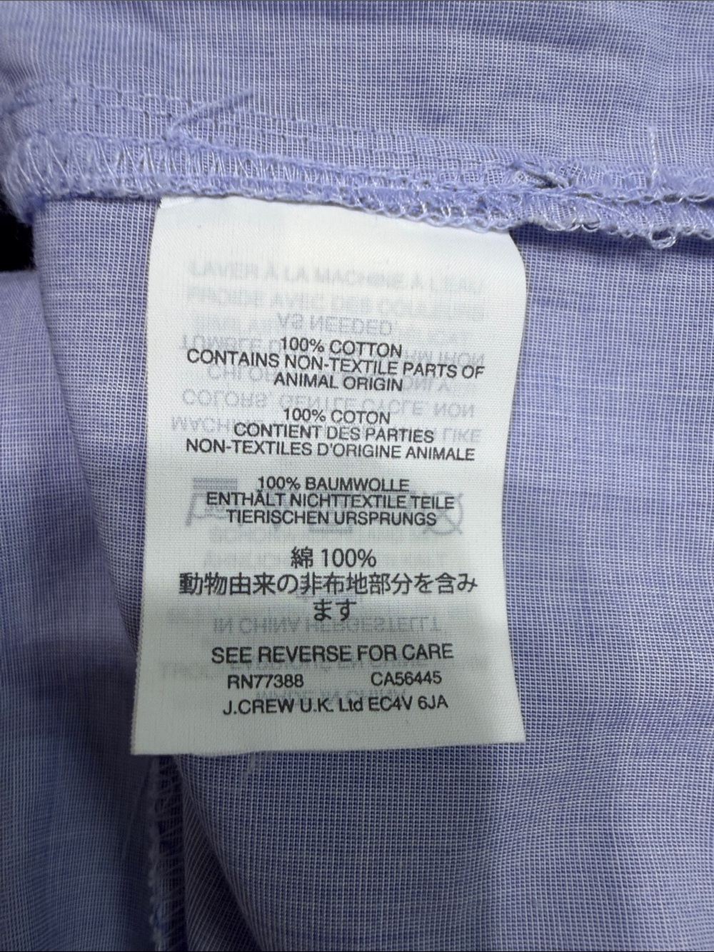 J. Crew Light Blue Sleeveless Ruffle Front Button Blouse - Picture 4 of 5